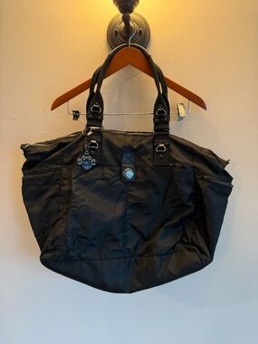 Kipling Black Nylon Large Tote with Dual Handles